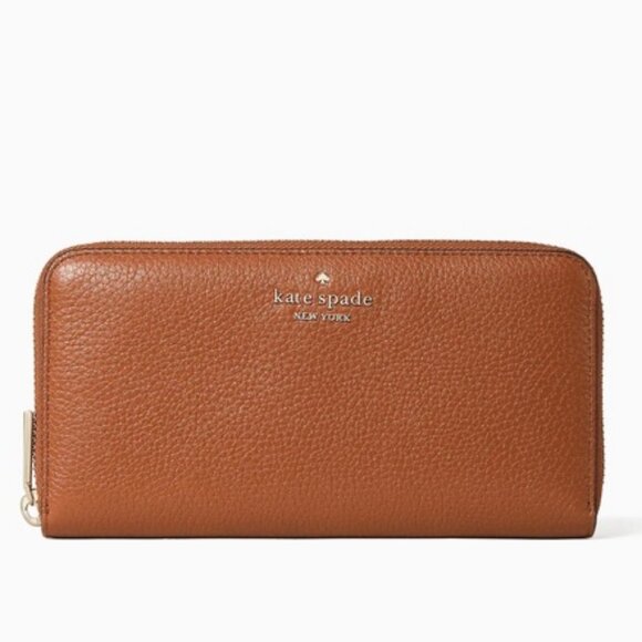 Kate Spade York Leila Leather Continental Wallet in Warm Gingerbread - Picture 2 of 7